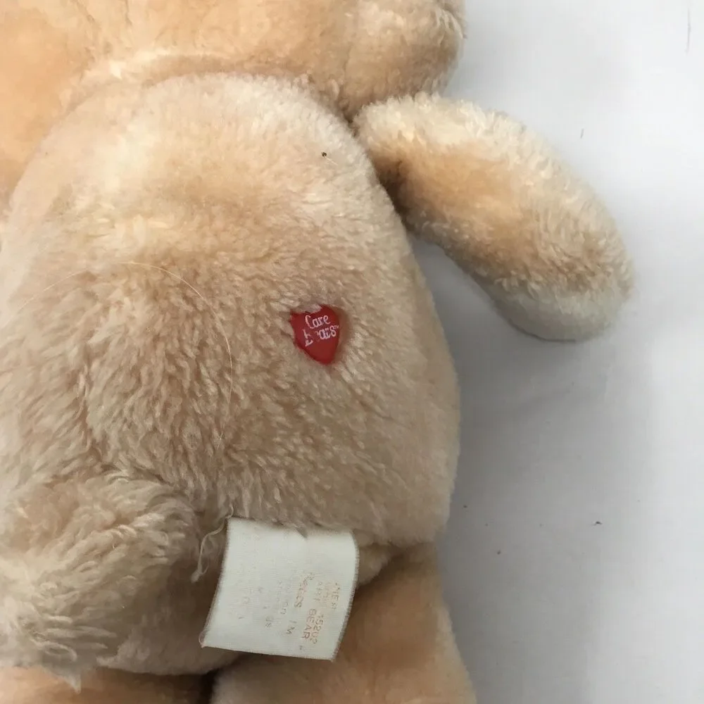 Vintage 1980s Kenner Care Bears 13” Tenderheart Bear & Gentle Heart Lamb Plush